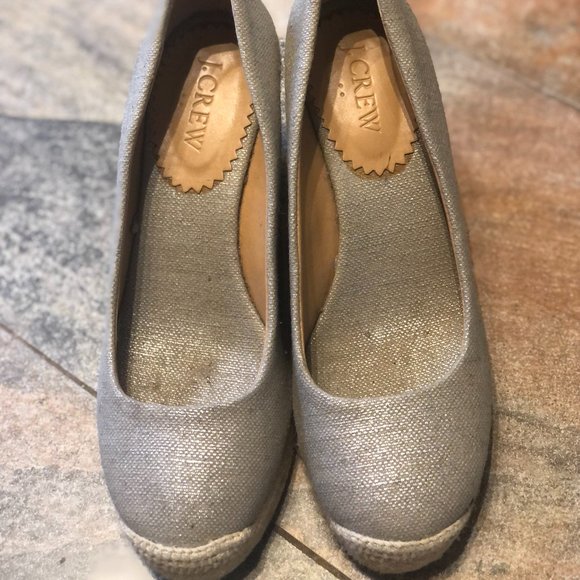 J. Crew Shoes - J. Crew Canvas espadrille wedges